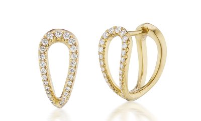 ARK Fine Jewelry diamond infinity huggies