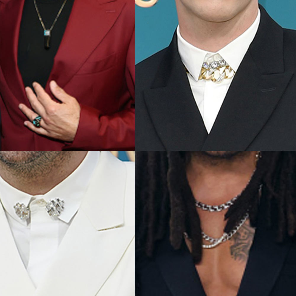 Take a Look at the Best Male Celebrity Red Carpet Jewelry of 2022